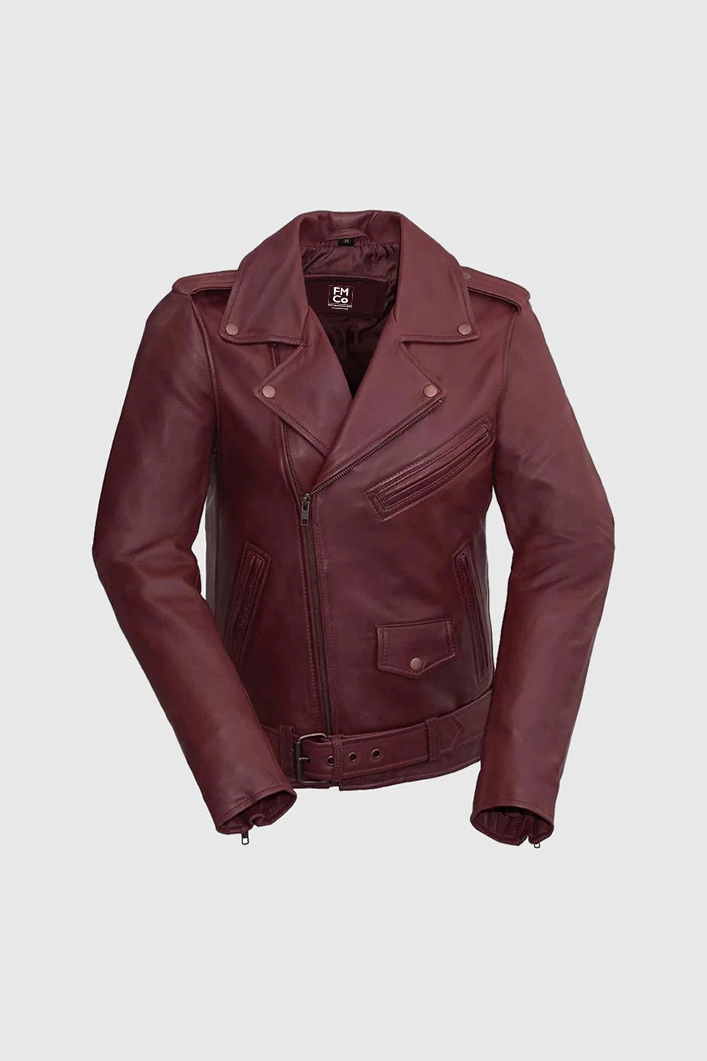 Rebel - Women's Fashion Lambskin Leather Jacket (Oxblood) Women's Fashion Leather Jacket Best Leather Ny