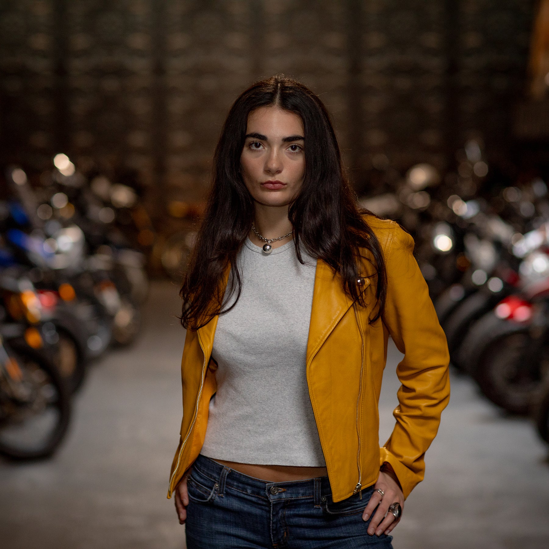 Lennox Moto Style Leather Jacket Women's Fashion Leather Jacket FMCo