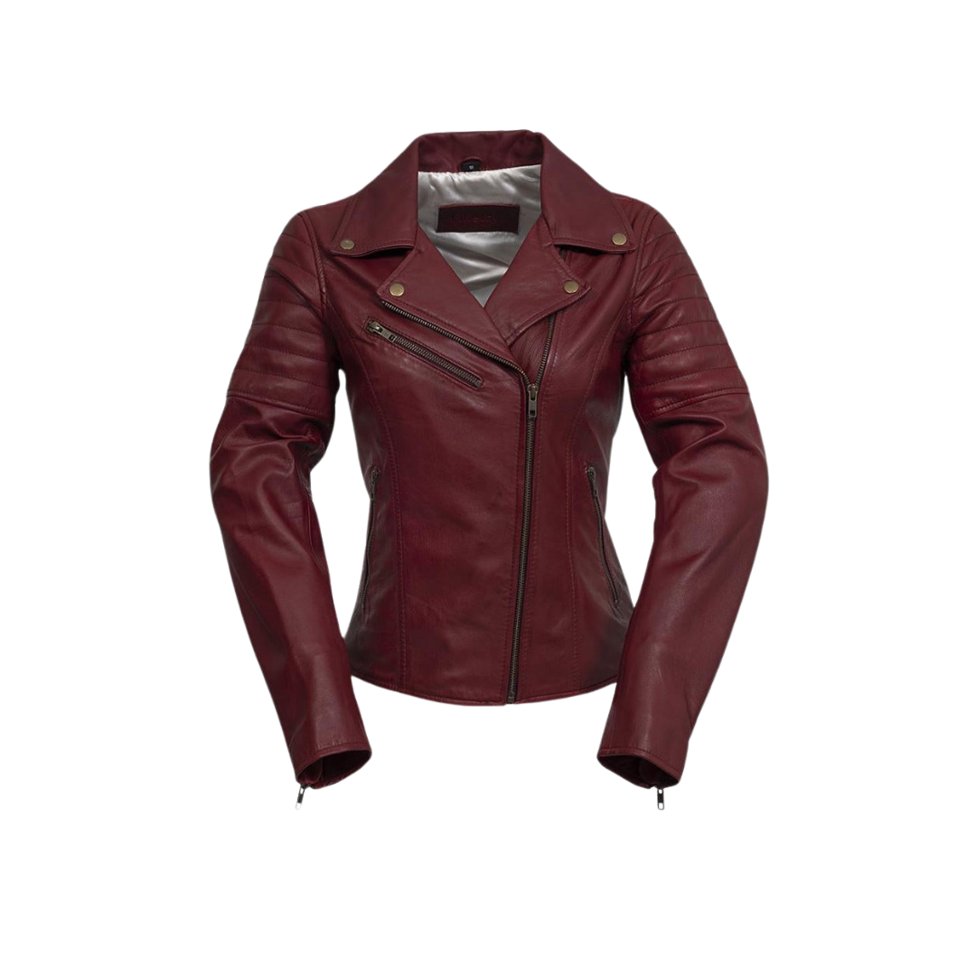 Princess - Women's Fashion Lambskin Leather Jacket (Oxblood) Women's Fashion Leather Jacket Best Leather Ny