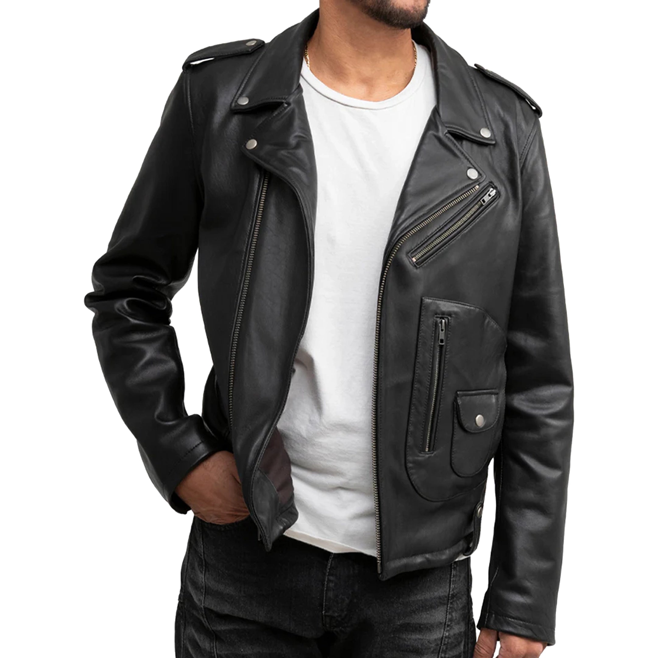 Anthony Mens Fashion Jacket Men's New Zealand Lambskin Jacket FMCo