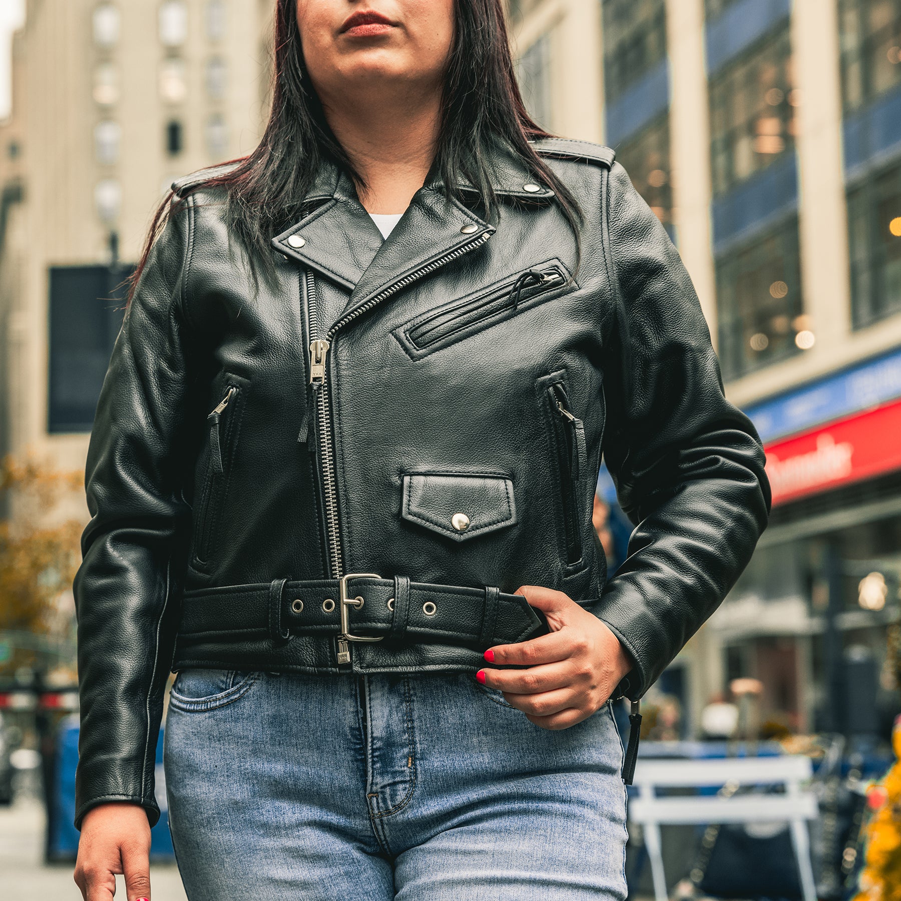 WONDERLAND Motorcycle Leather Jacket Women's Motorcycle Leather Jacket Best Leather Ny