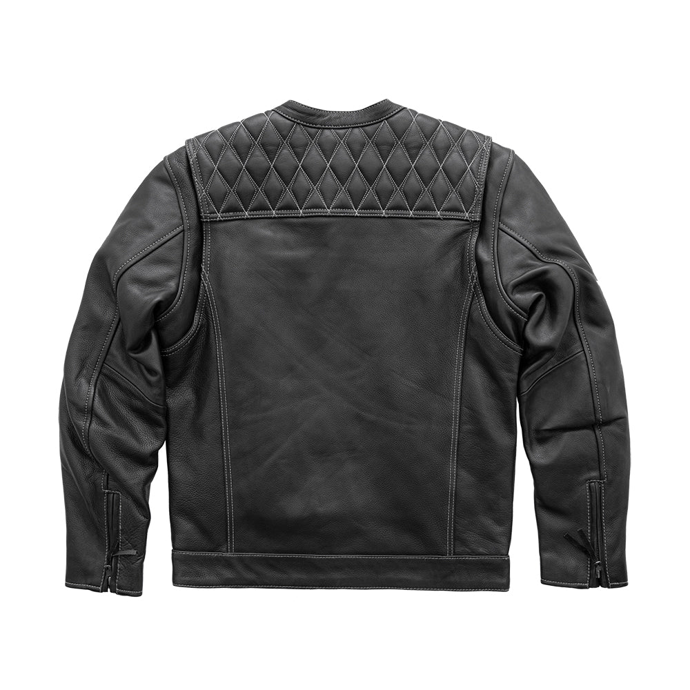 Trooper - Cafe Style Men's Leather Motorcycle Jacket Men's Motorcycle Jacket Best Leather Ny