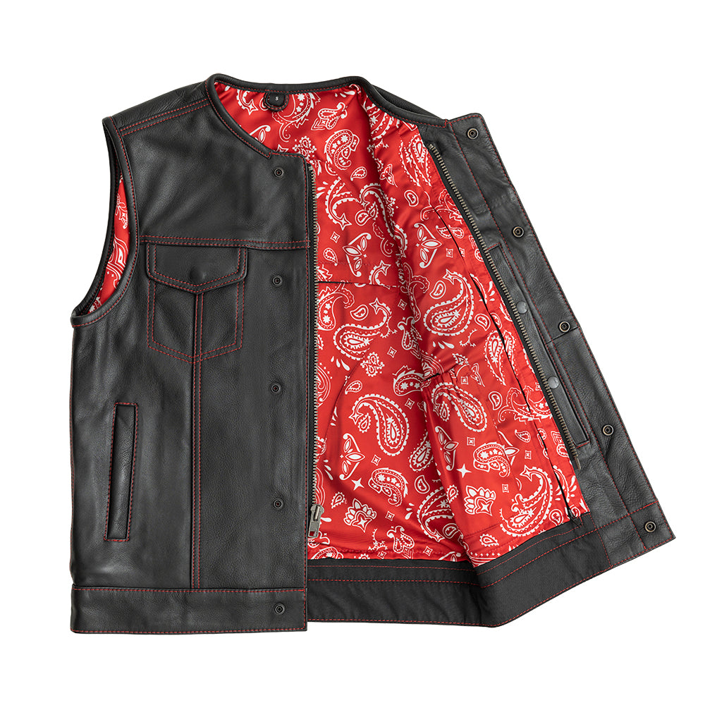 SUNRISE - Motorcycle Leather Vest Men's Leather Vest Best Leather Ny