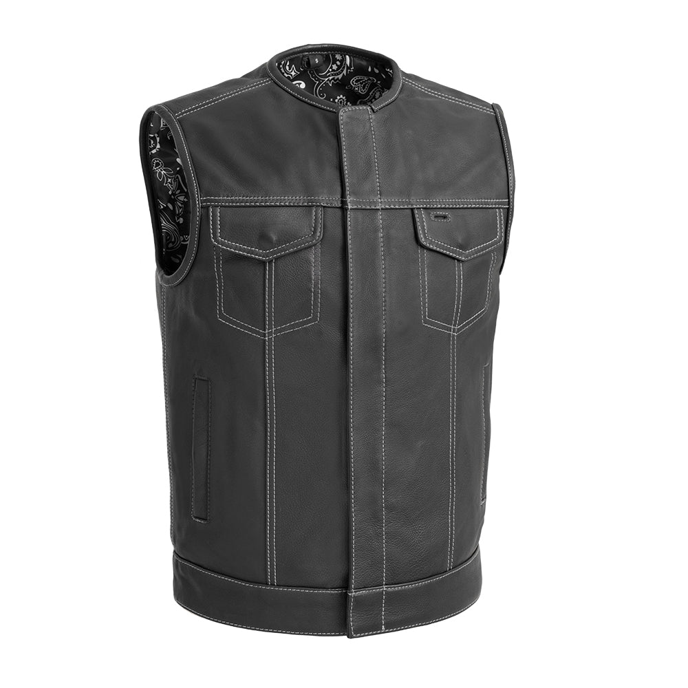 SUNRISE - Motorcycle Leather Vest Men's Leather Vest Best Leather Ny