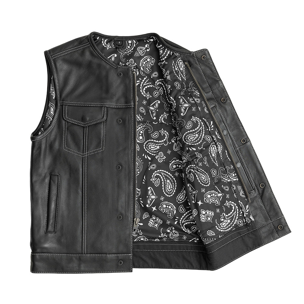 SUNRISE - Motorcycle Leather Vest Men's Leather Vest Best Leather Ny