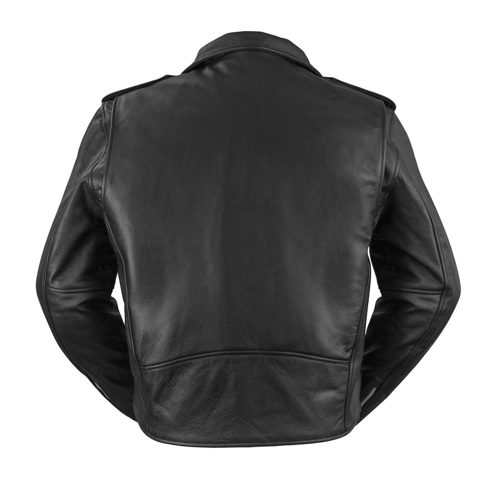 Men's Leather Motorcycle Jacket - FANDOM