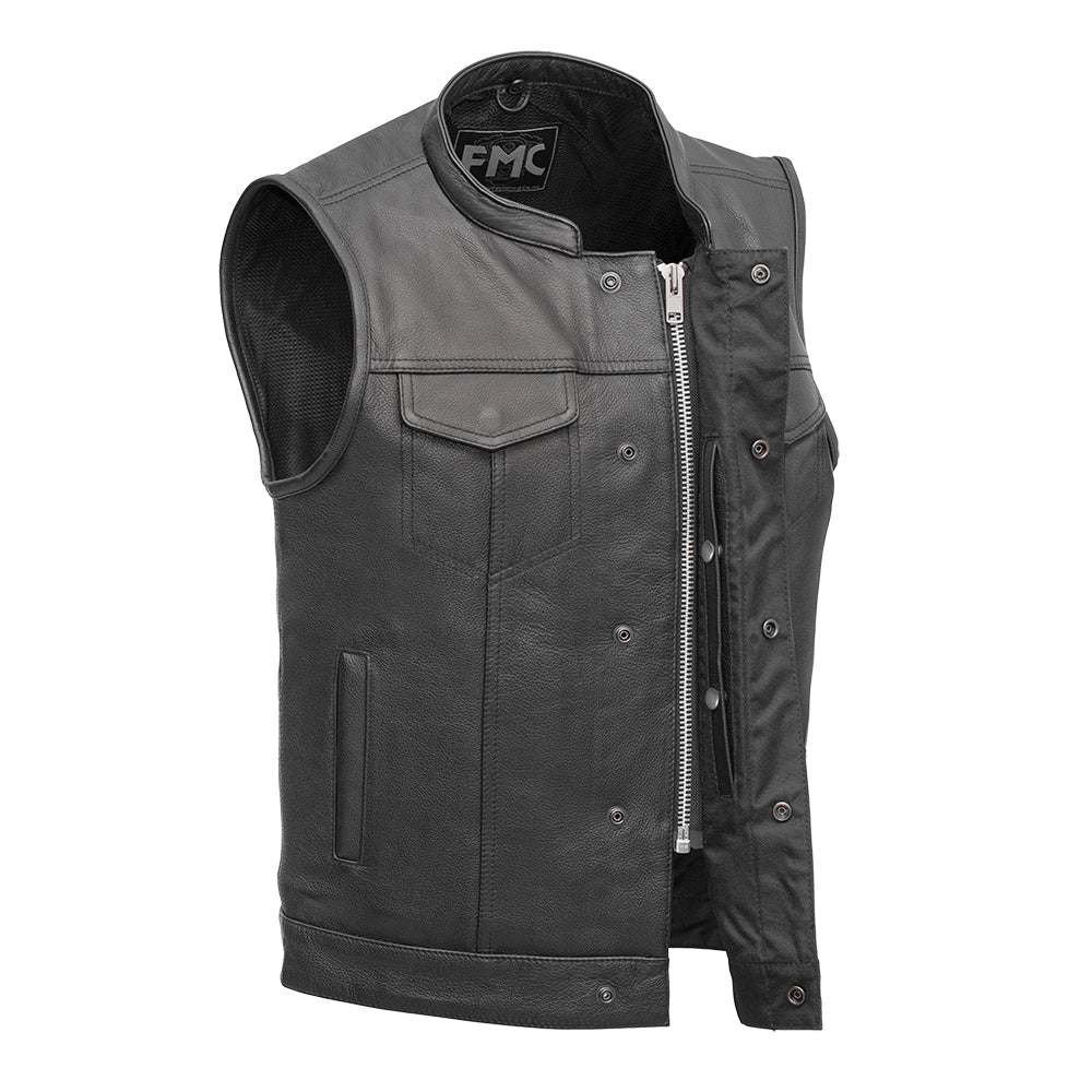 PLUNGE - Motorcycle Leather Vest Men's Leather Vest Best Leather Ny