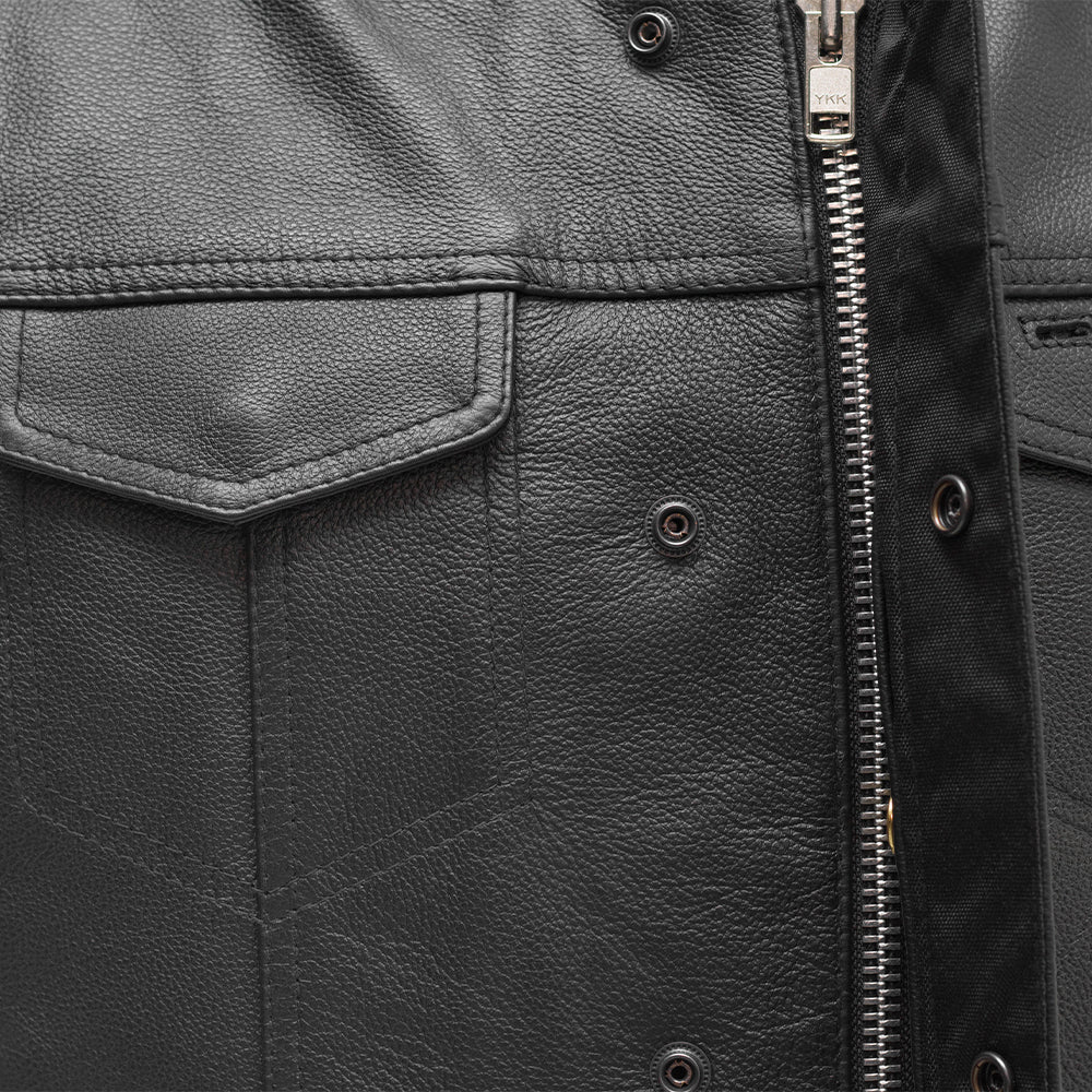 PLUNGE - Motorcycle Leather Vest Men's Leather Vest Best Leather Ny