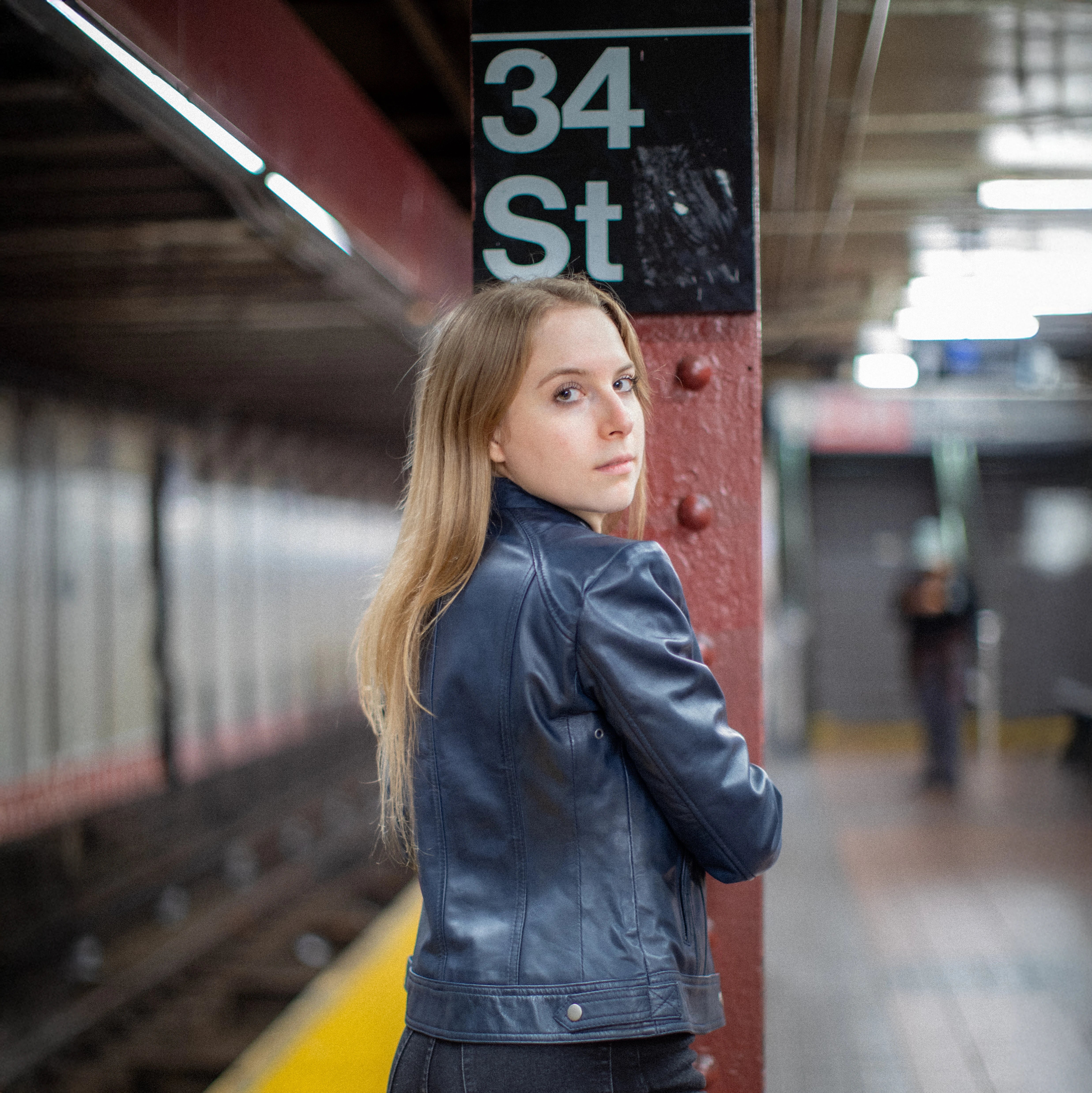 Favorite - Women's Fashion Leather Jacket (Night Blue) Women's Fashion Leather Jacket Best Leather Ny