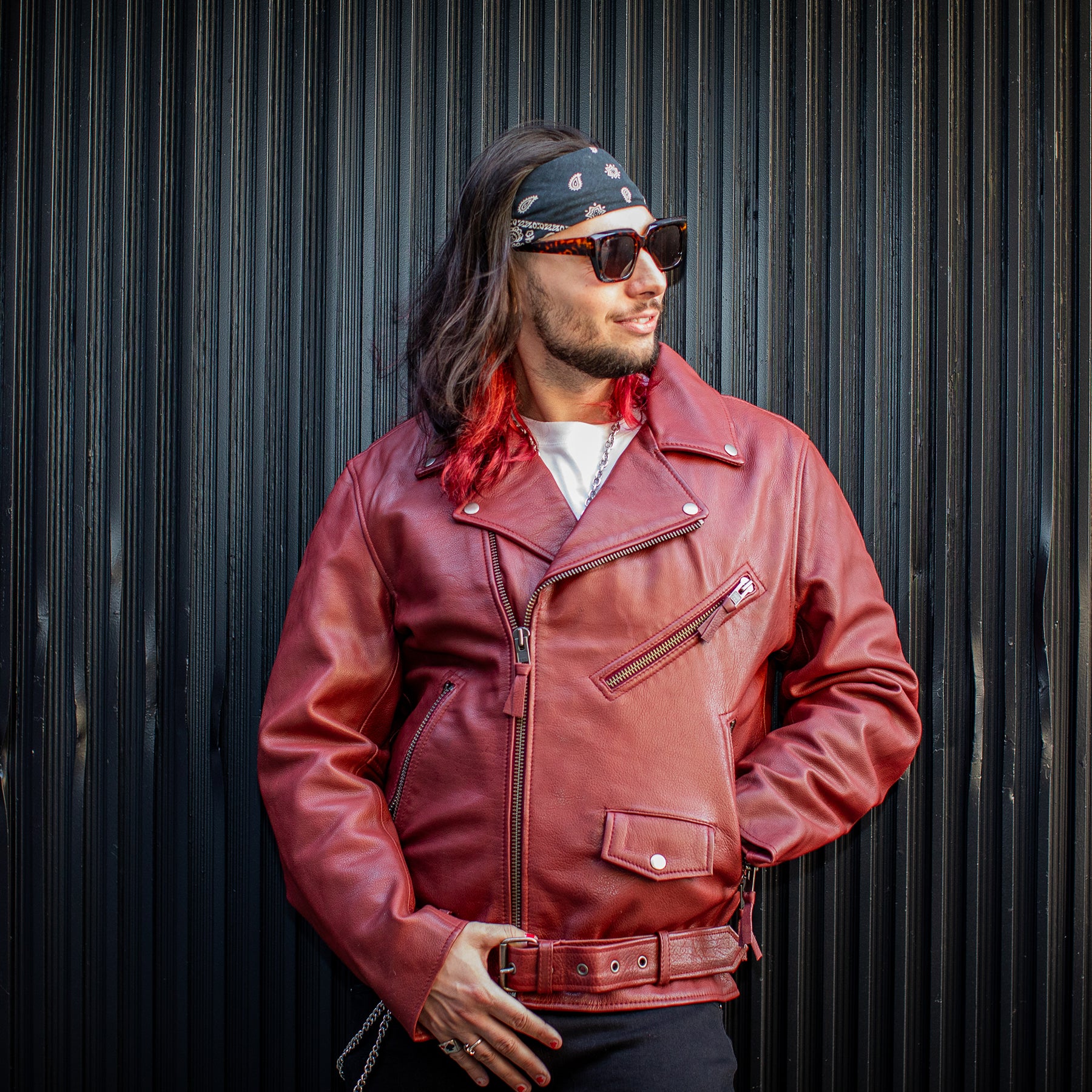 HEROIC Men's Leather Motorcycle Jacket Men's Motorcycle Jacket Best Leather Ny