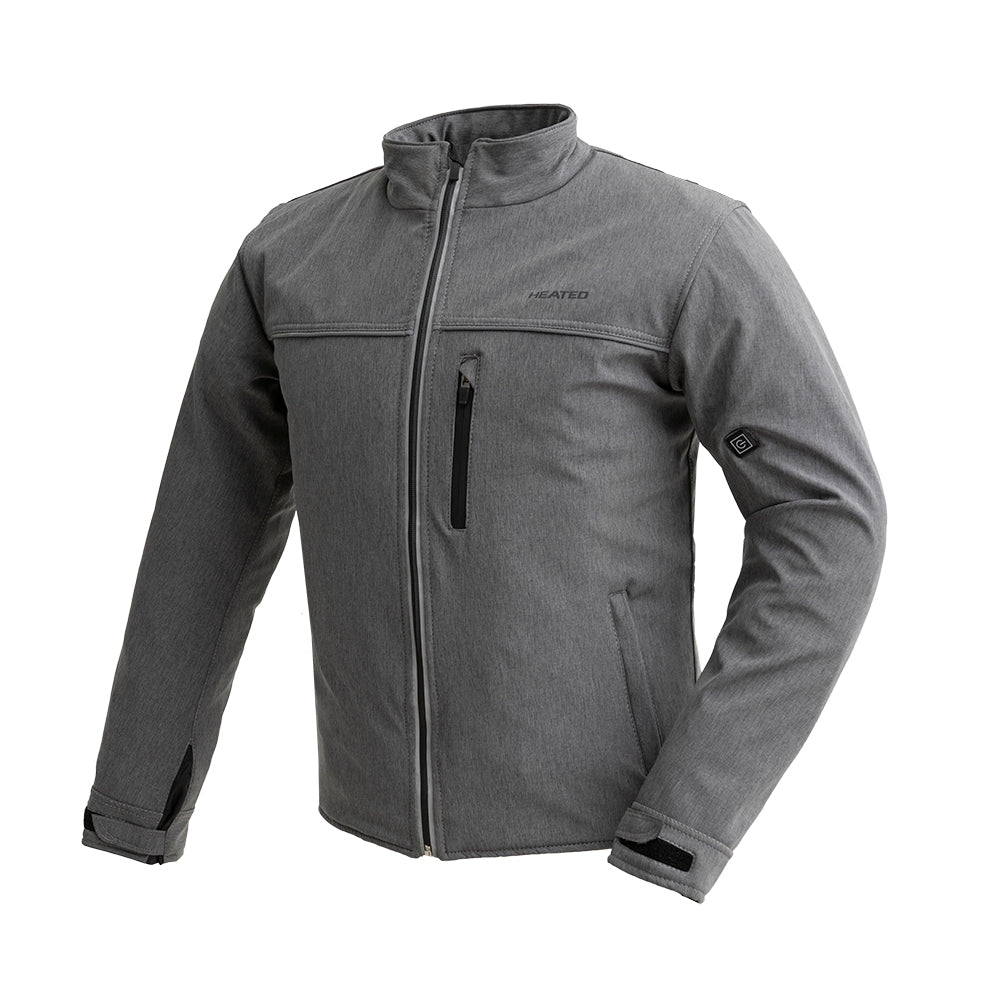 Yodel Racer Heated Jacket Men's Textile Jacket Best Leather Ny Grey S