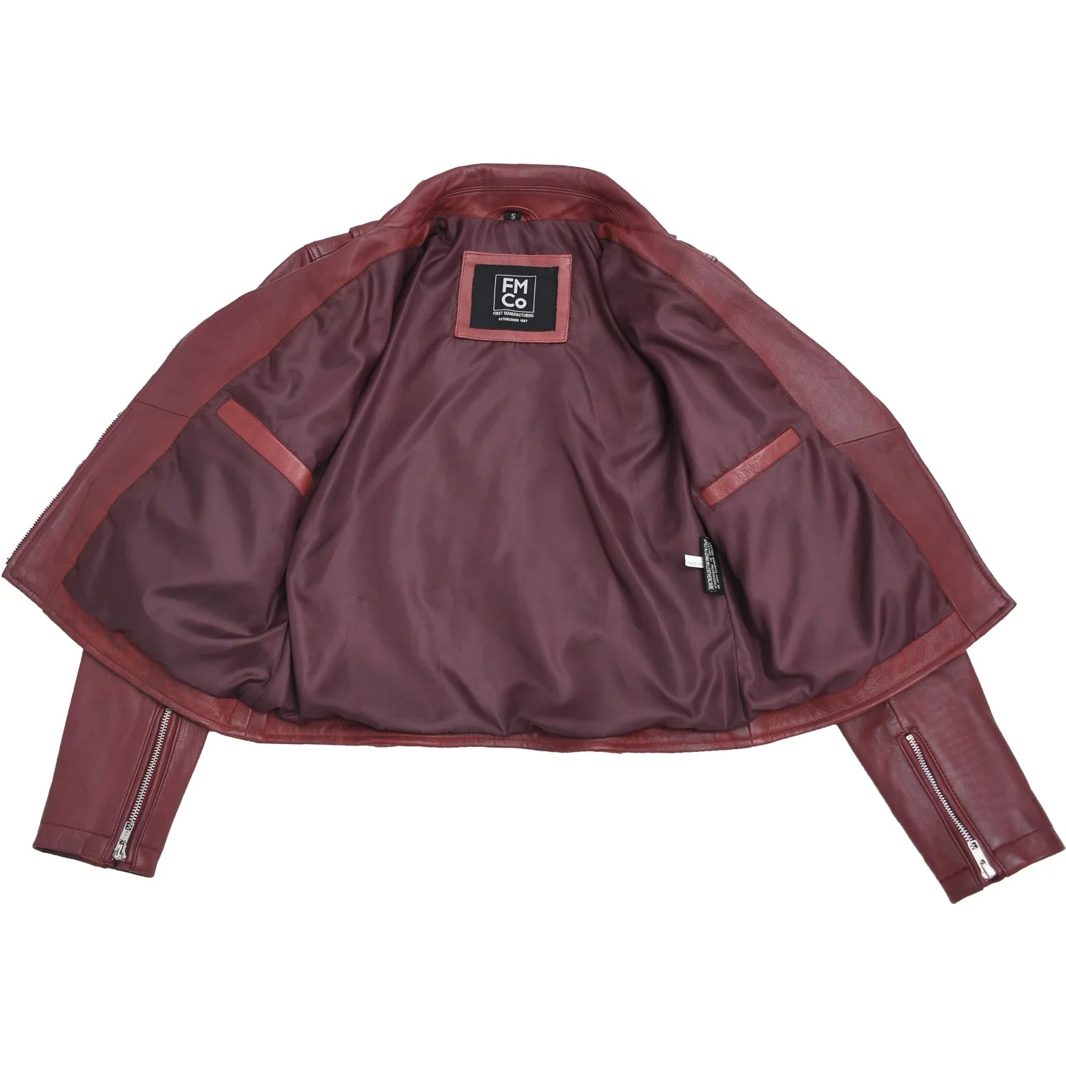 Lennox Moto Style Leather Jacket Women's Fashion Leather Jacket FMCo