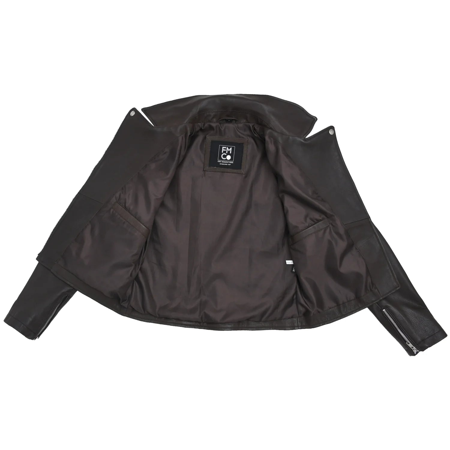 Lennox Moto Style Leather Jacket Women's Fashion Leather Jacket FMCo