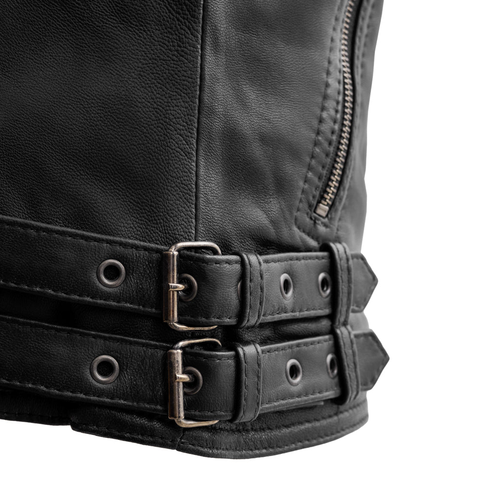 Queens - Women's Fashion Lambskin Leather Jacket (Black) Women's Fashion Leather Jacket Best Leather Ny