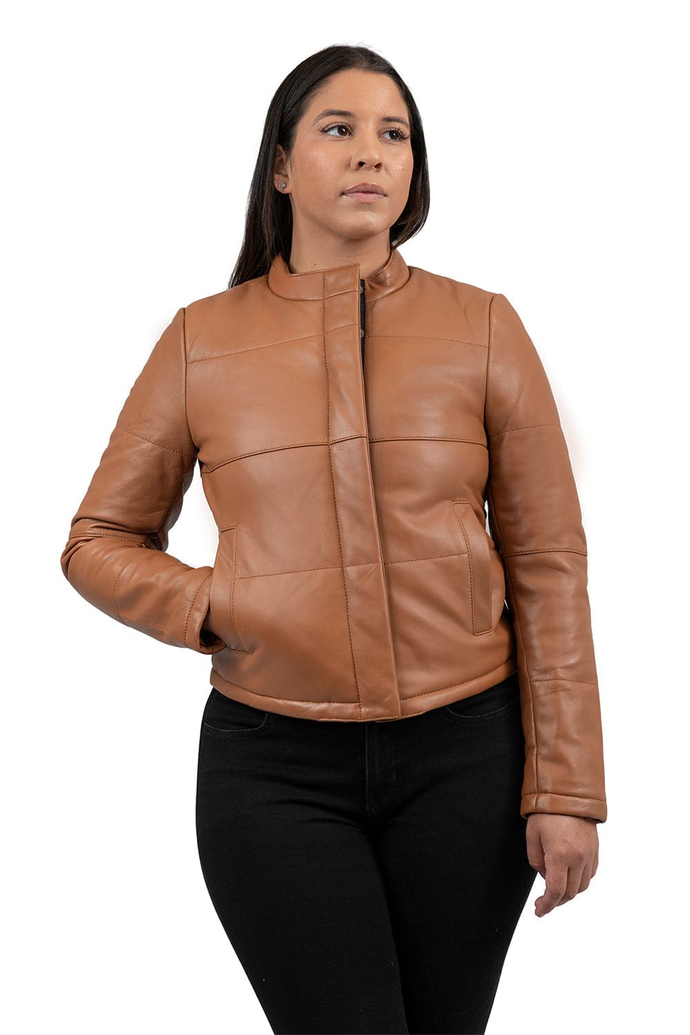 Melysa Leather Jacket Women's Fashion Leather Jacket FMCo
