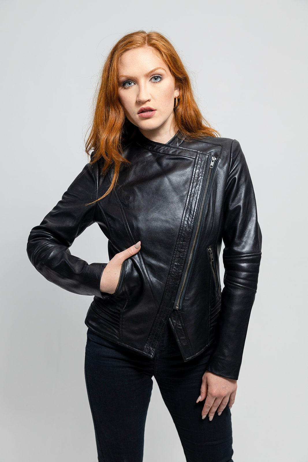 Trish - Women's Fashion Lambskin Leather Jacket (Black) Women's Fashion Leather Jacket Best Leather Ny