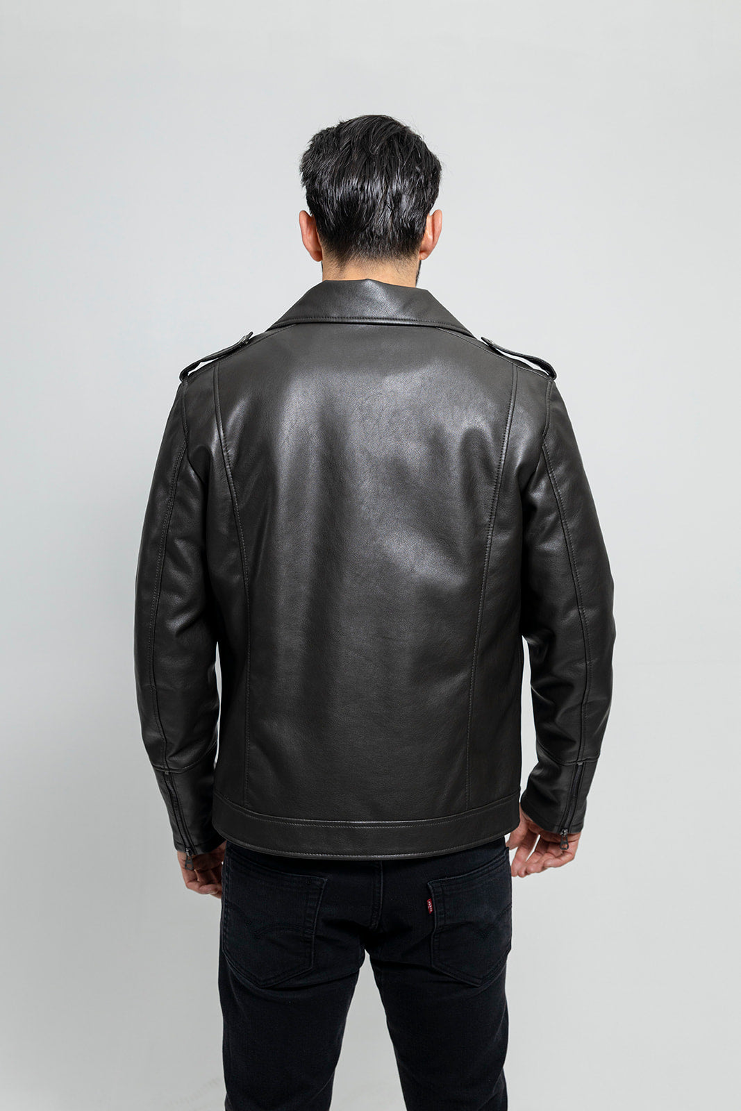 Nash - Men's Vegan Faux Leather Jacket (Olive) Men's Vegan Jacket Best Leather Ny