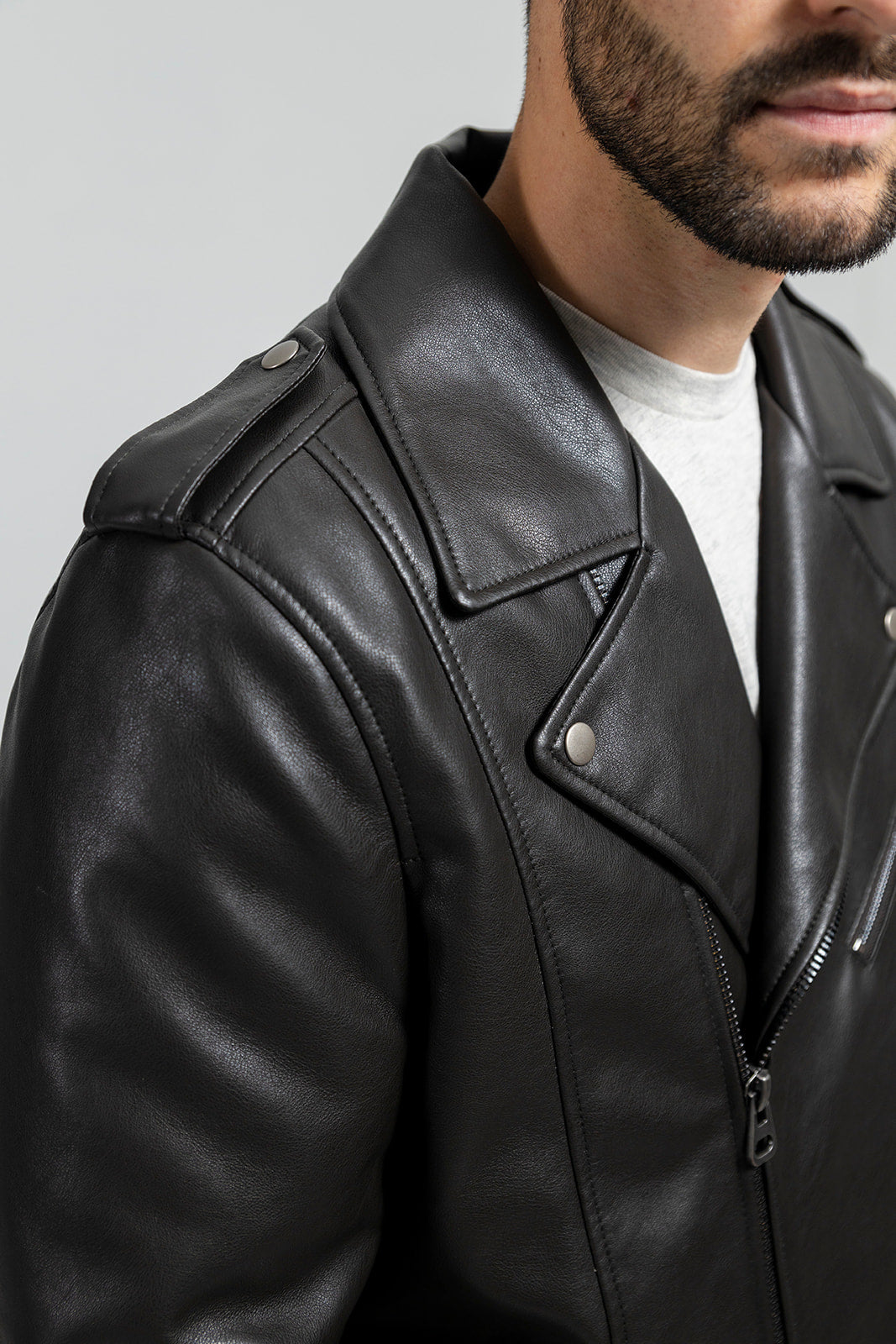 Nash - Men's Vegan Faux Leather Jacket (Olive) Men's Vegan Jacket Best Leather Ny