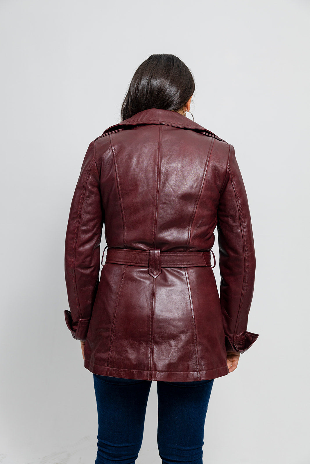 Traci - Women's Fashion Leather Coat (Oxblood) Women's Fashion Leather Jacket Best Leather Ny