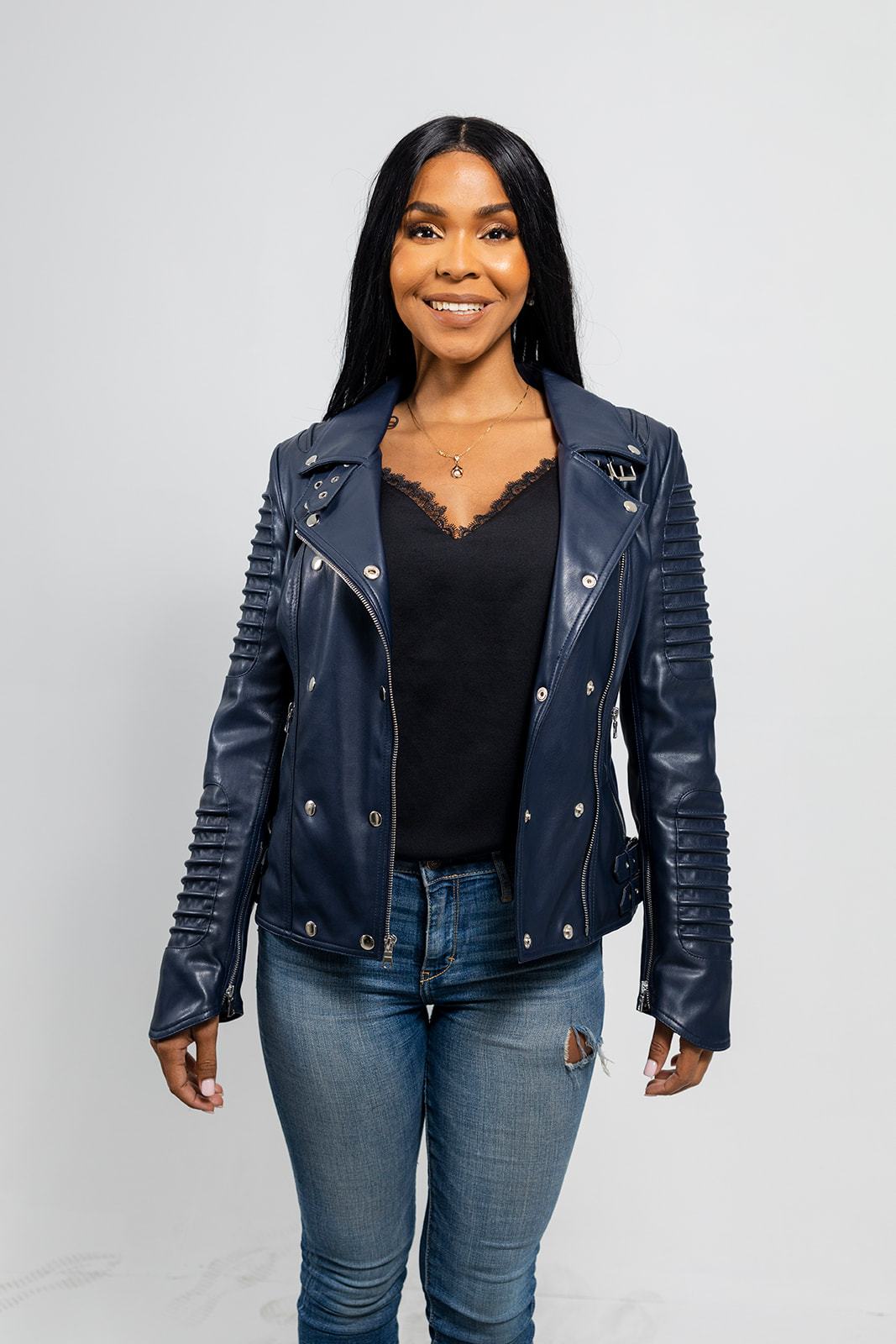 Paris - Women's Vegan Faux Leather Jacket - First MFG Co