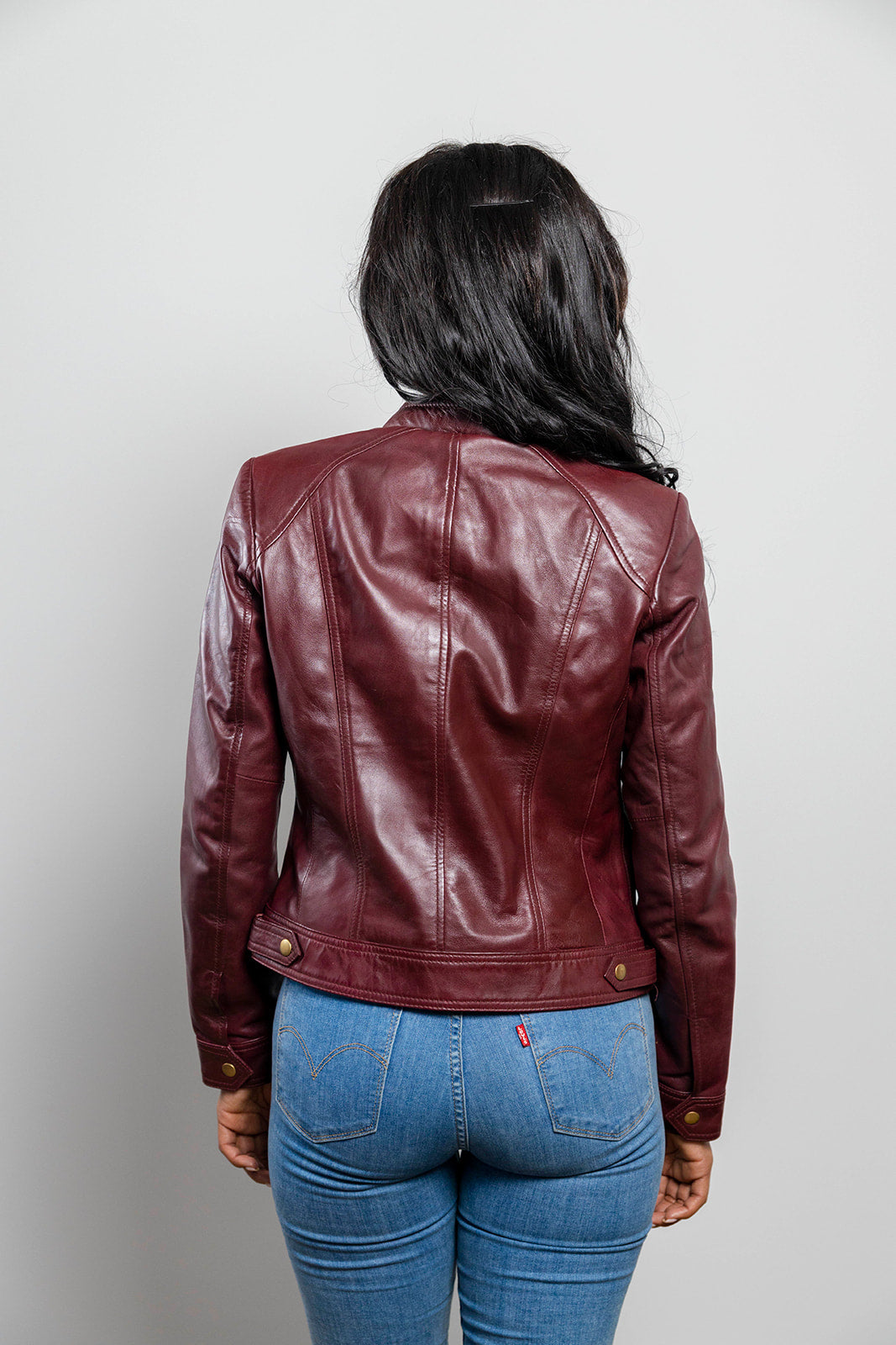 Favorite - Women's Fashion Leather Jacket (Oxblood) Women's Fashion Leather Jacket Best Leather Ny