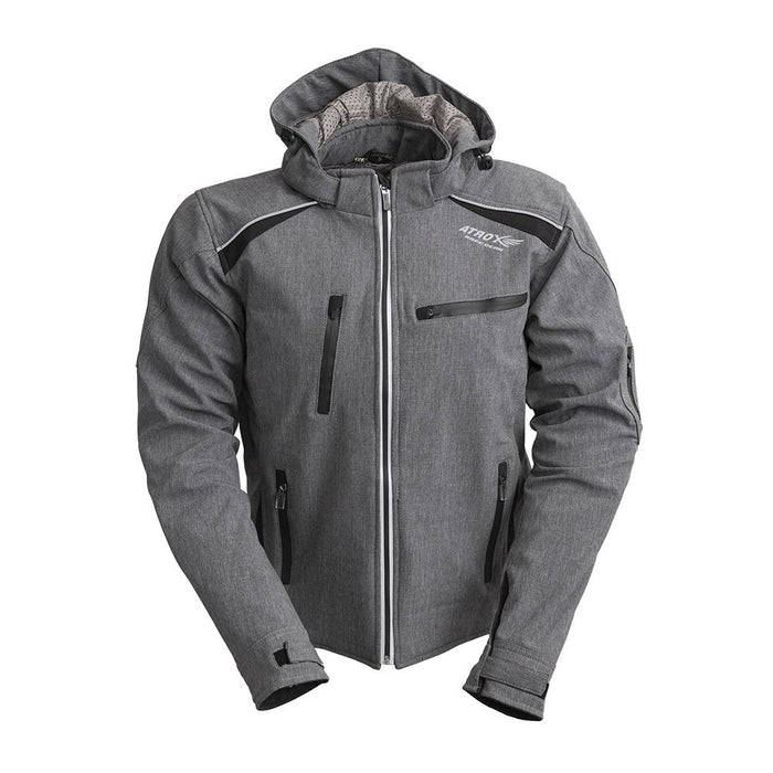Avinghop Soft-Shell Touring Jacket Men's Soft-Shell Jacket Best Leather Ny Black Grey S