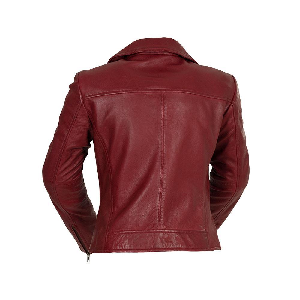 Betsy - Women's Fashion Lambskin Leather Jacket (Oxblood) Women's Fashion Leather Jacket Best Leather Ny