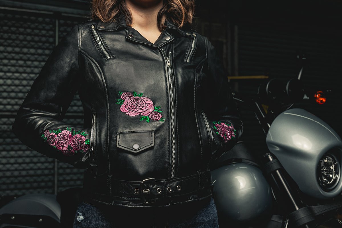 Blossom - Women's Motorcycle Leather Jacket Women's Motorcycle Leather Jacket Best Leather Ny