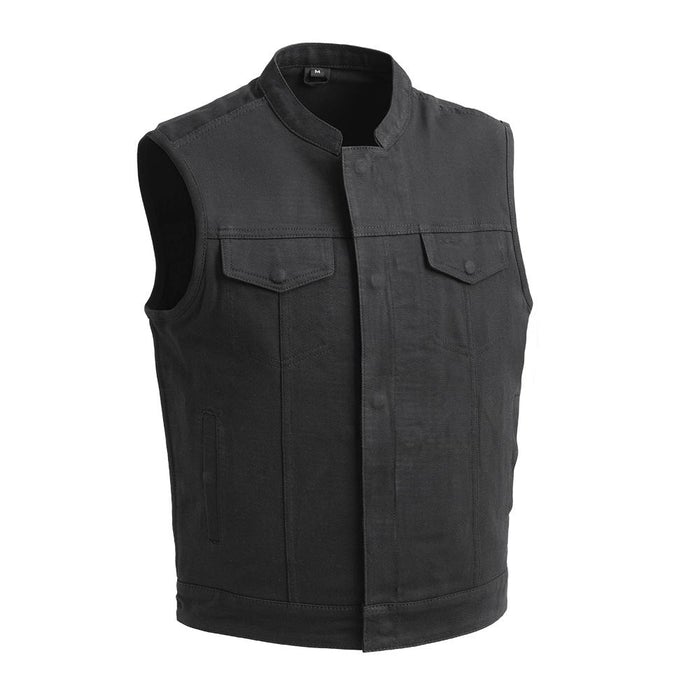BORES - Motorcycle Twill Vest Men's Twill Vest Best Leather Ny