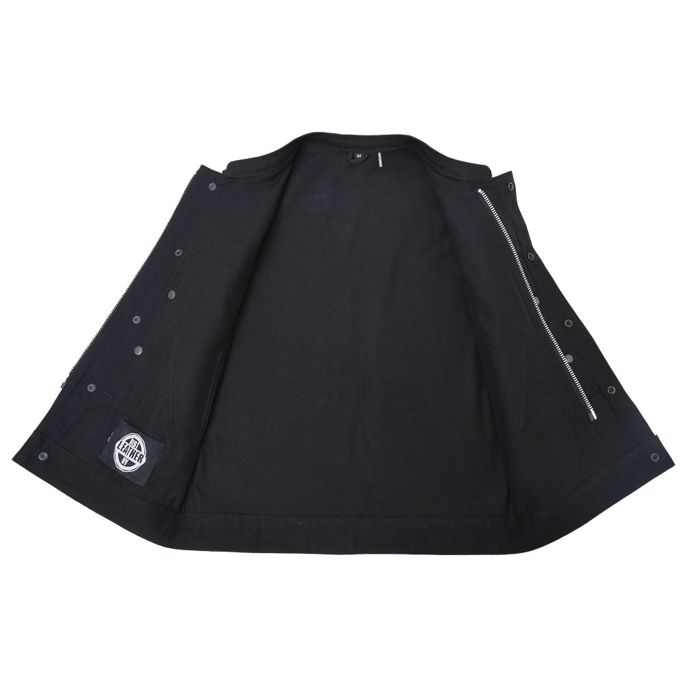 BORES - Motorcycle Twill Vest Men's Twill Vest Best Leather Ny