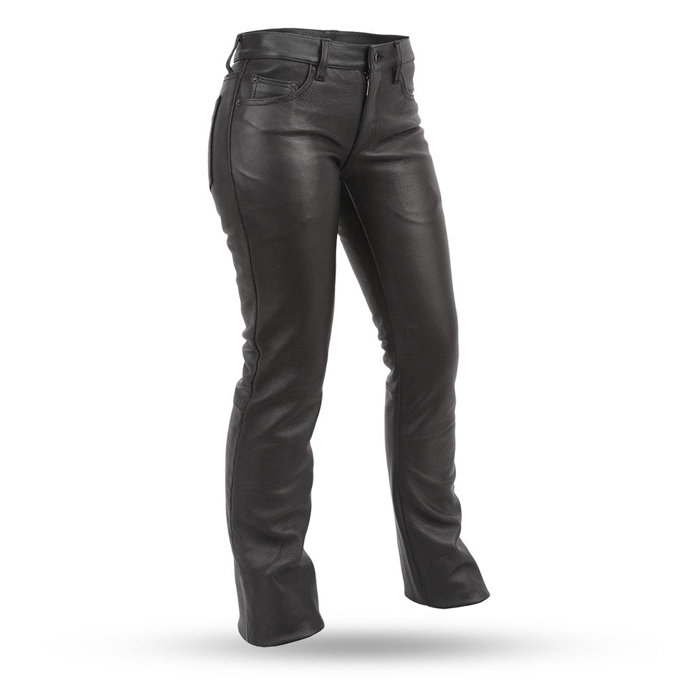 BRIDGET Motorcycle Leather Pants Leather Pants Best Leather Ny Black 0