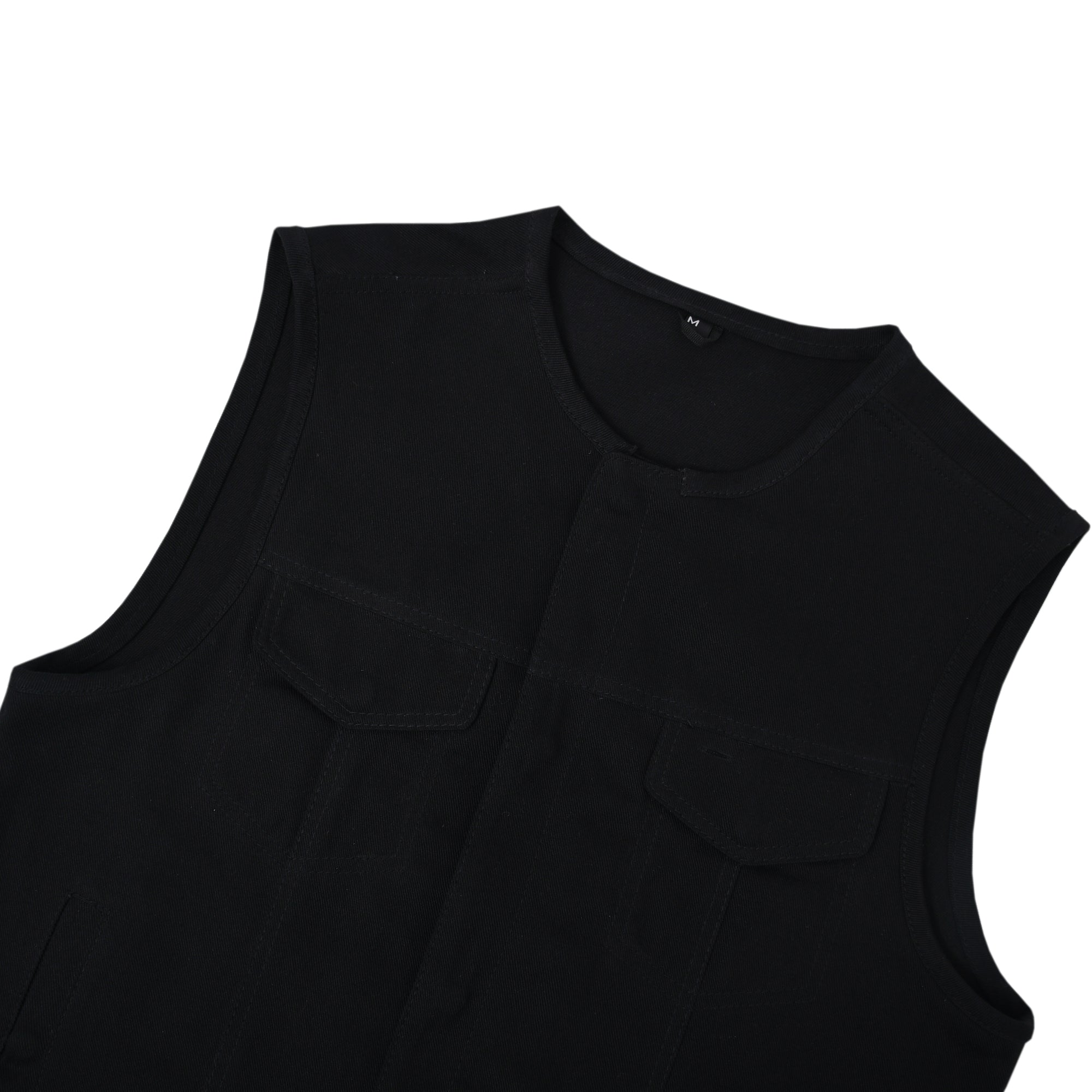 CAPTAIN - Motorcycle Twill Vest Men's Twill Vest Best Leather Ny