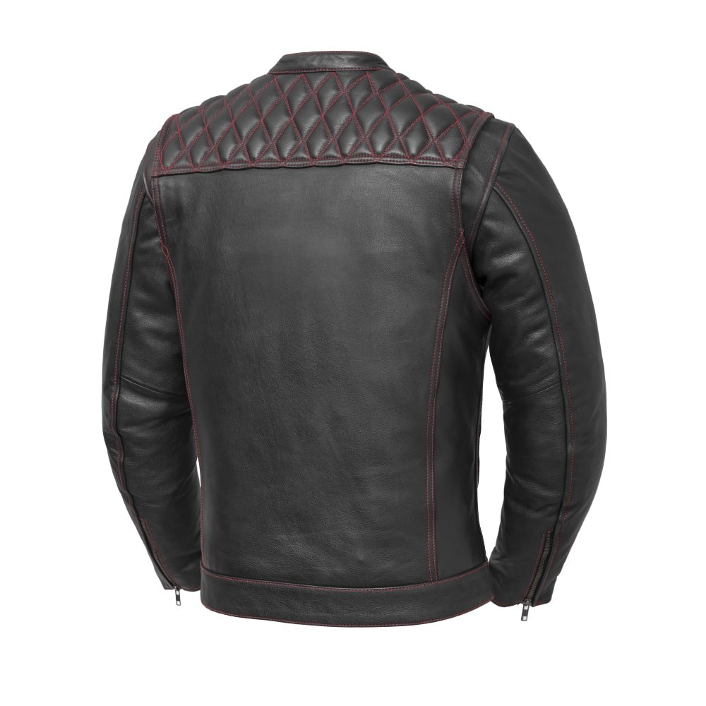 Trooper - Cafe Style Men's Leather Motorcycle Jacket Men's Motorcycle Jacket Best Leather Ny
