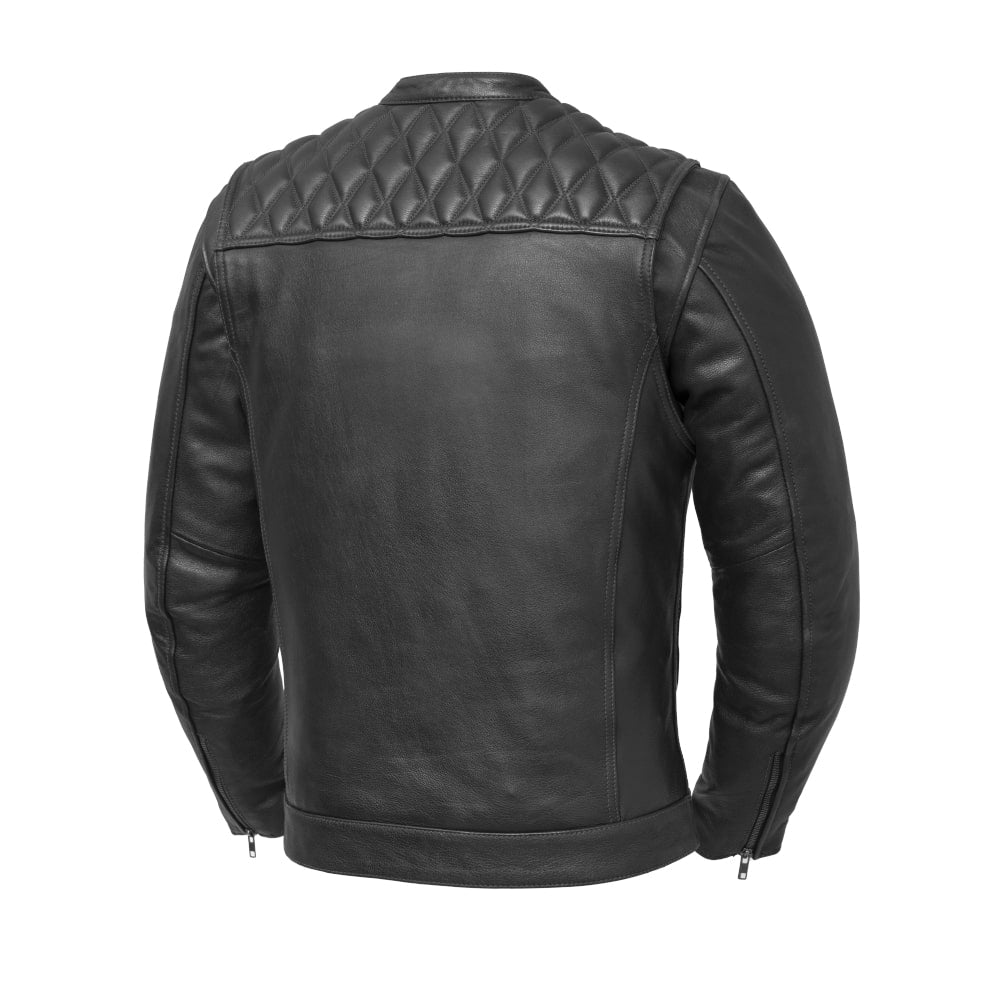 Trooper - Cafe Style Men's Leather Motorcycle Jacket Men's Motorcycle Jacket Best Leather Ny