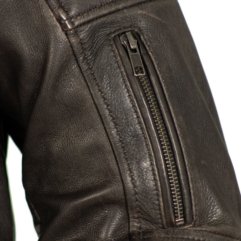 Kings - Men's Leather Motorcycle Jacket (Brown) Men's Motorcycle Jacket Best Leather Ny