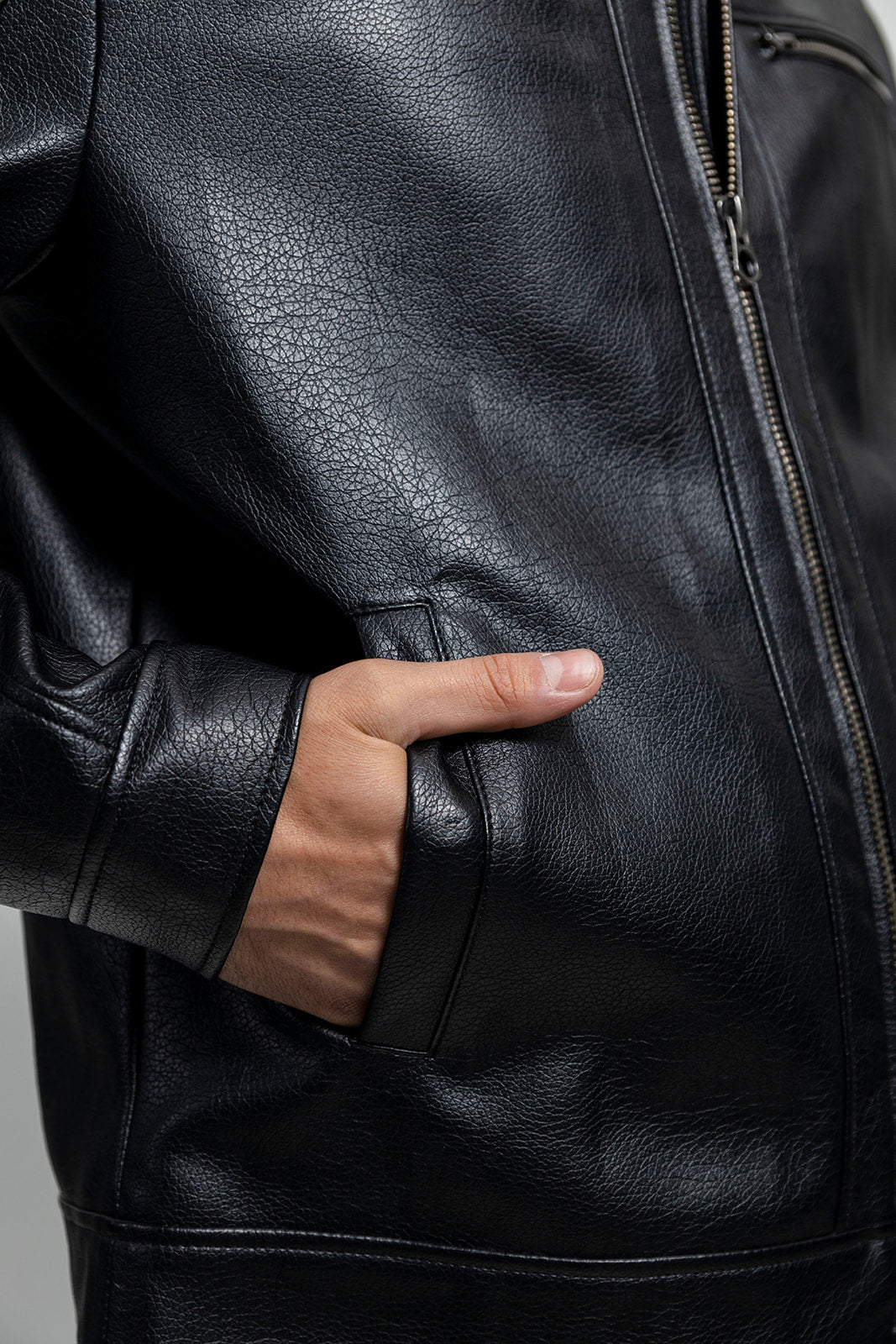 Conner - Men's Vegan Faux Leather Jacket Men's Vegan Jacket Best Leather Ny
