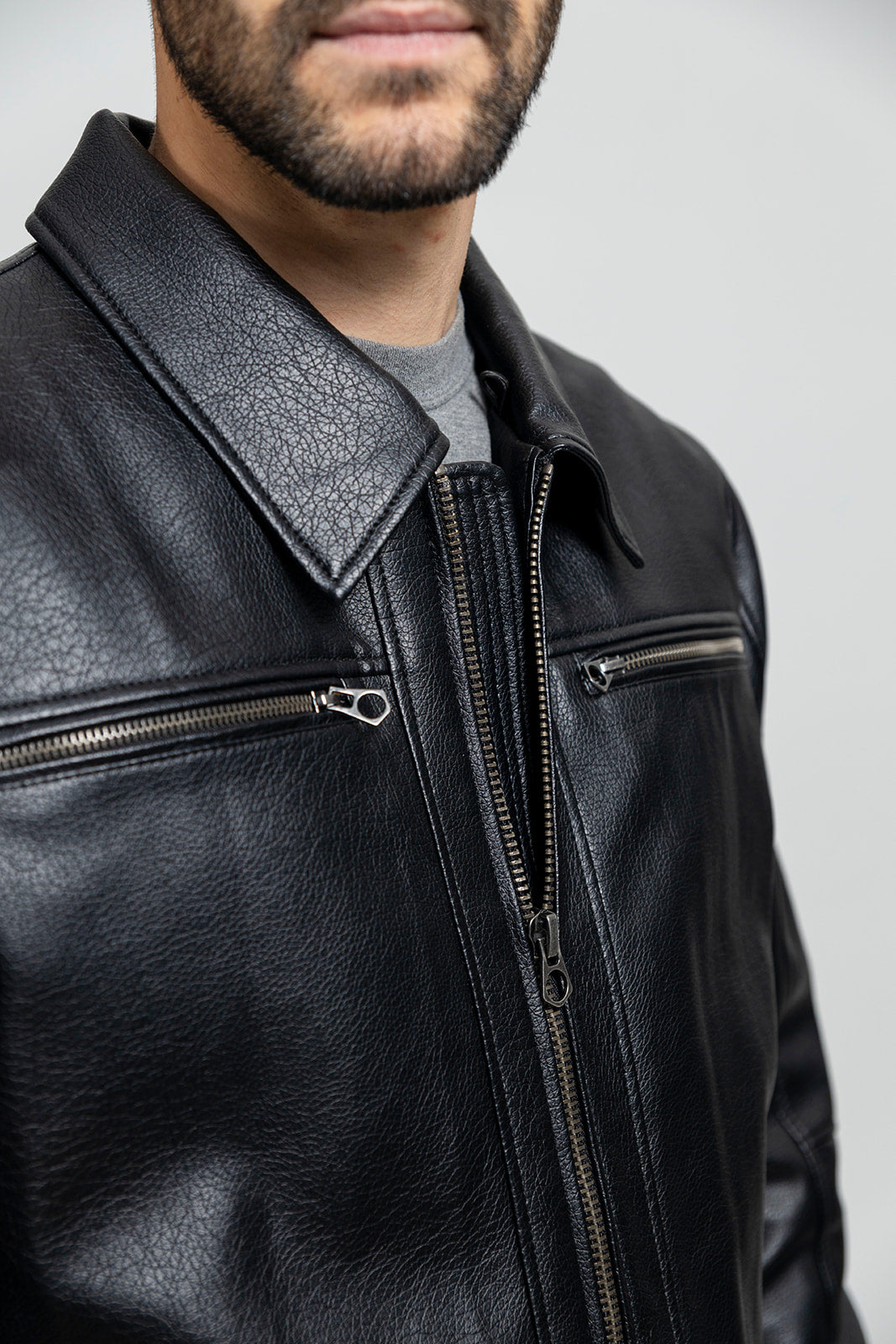 Conner - Men's Vegan Faux Leather Jacket Men's Vegan Jacket Best Leather Ny