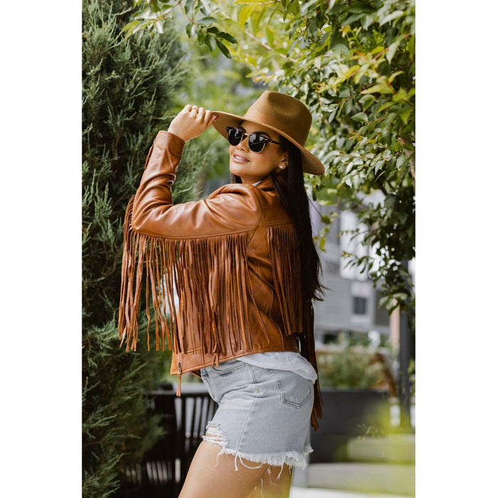 Daisy - Women's Fashion Leather Jacket (Whiskey) Women's Fashion Leather Jacket Best Leather Ny