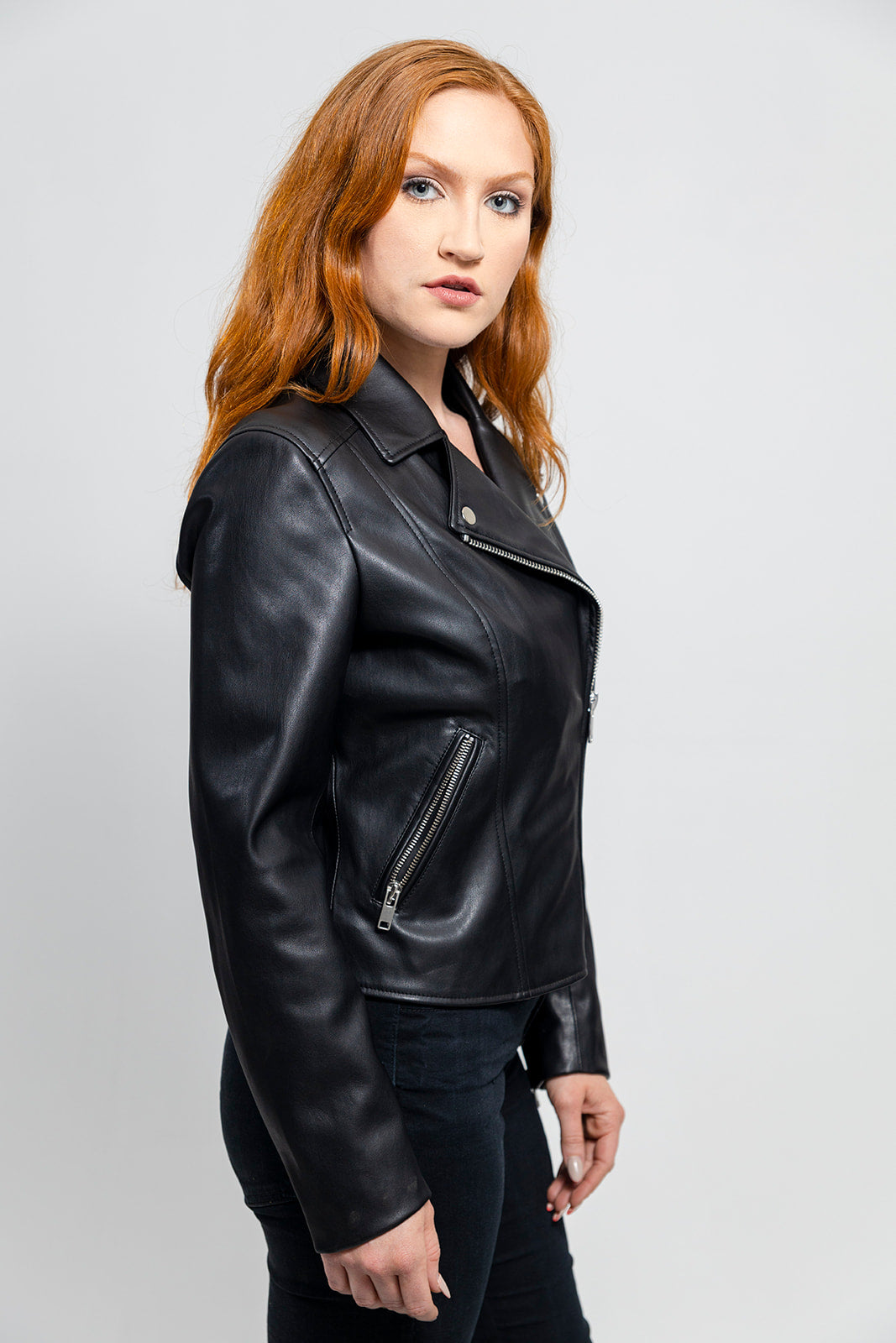 Demi - Women's Vegan Faux Leather Jacket Women's Vegan Jacket Best Leather Ny