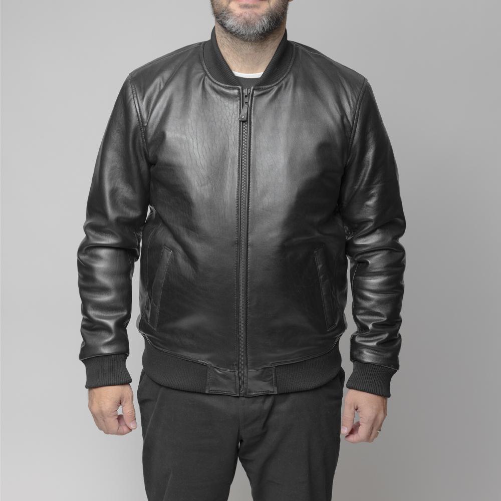 Dravis - Men's Fashion Leather Jacket Jacket Best Leather Ny S Black 