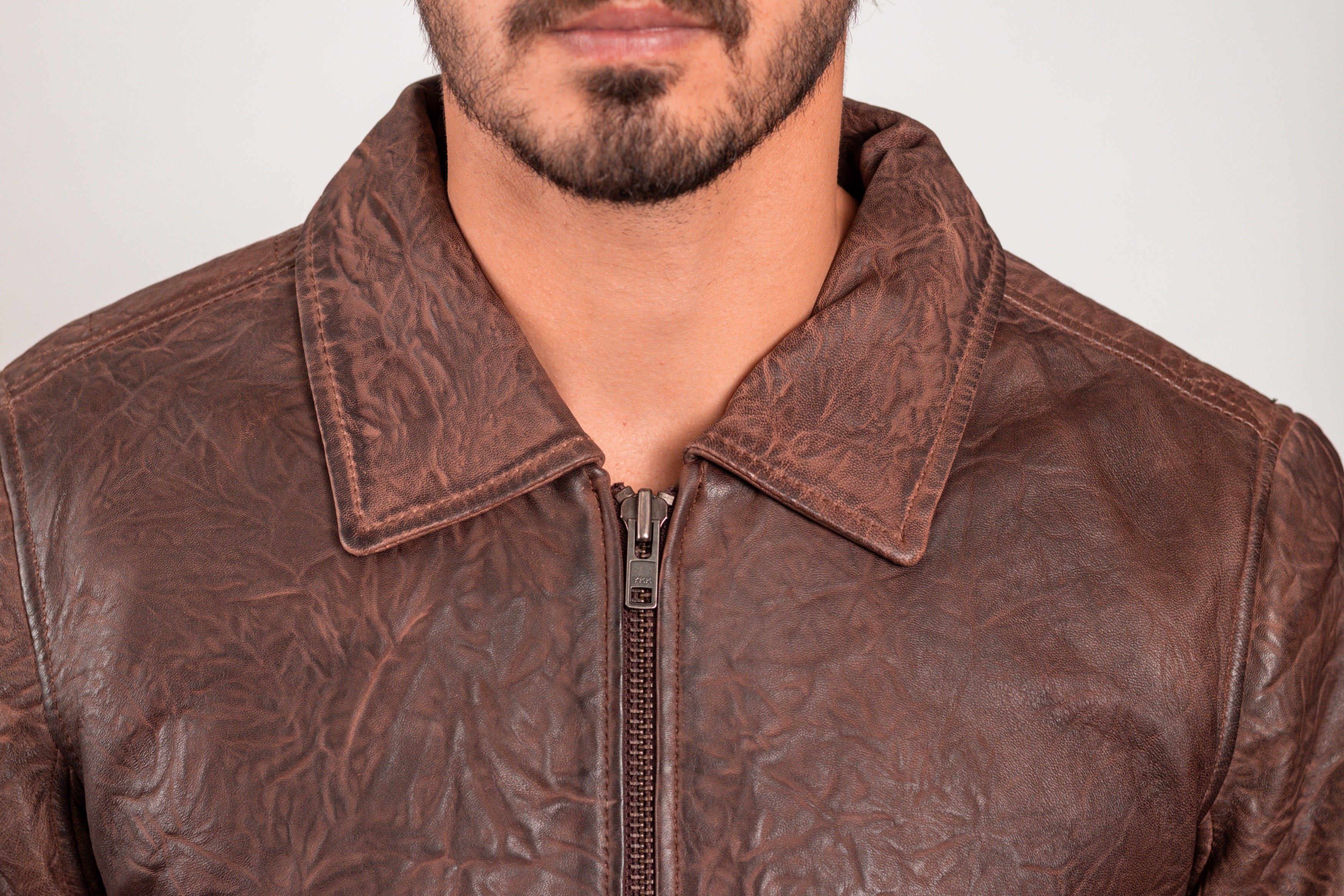 Duke - Men's Bomber Style Leather Jacket Men's Fashion Leather Jacket Best Leather Ny