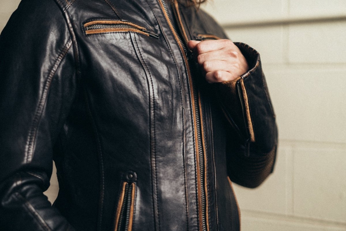 PRANKSTER Motorcycle Leather Jacket Women's Motorcycle Leather Jacket Best Leather Ny