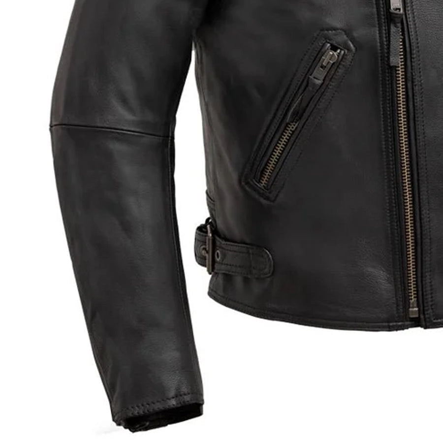 FAST SAGA Men's Leather Motorcycle Jacket Men's Motorcycle Jacket Best Leather Ny