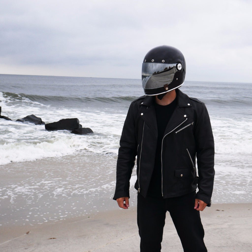 FAST SAGA Men's Leather Motorcycle Jacket Men's Motorcycle Jacket Best Leather Ny