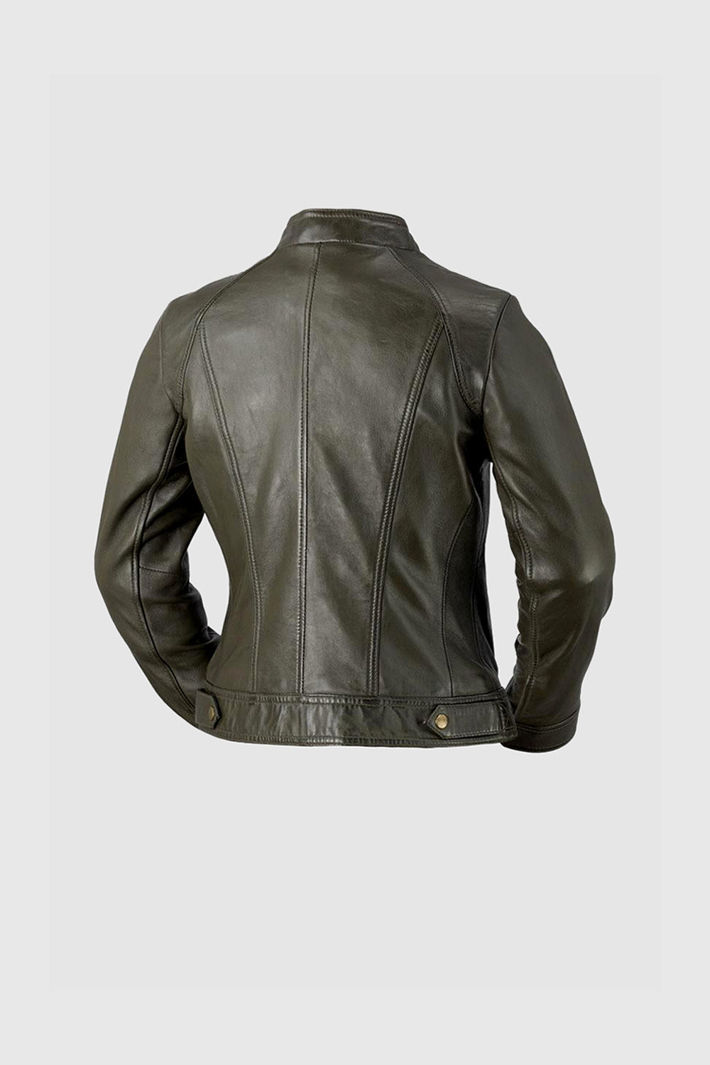 Favorite - Women's Fashion Leather Jacket (Army Green) Women's Fashion Leather Jacket Best Leather Ny