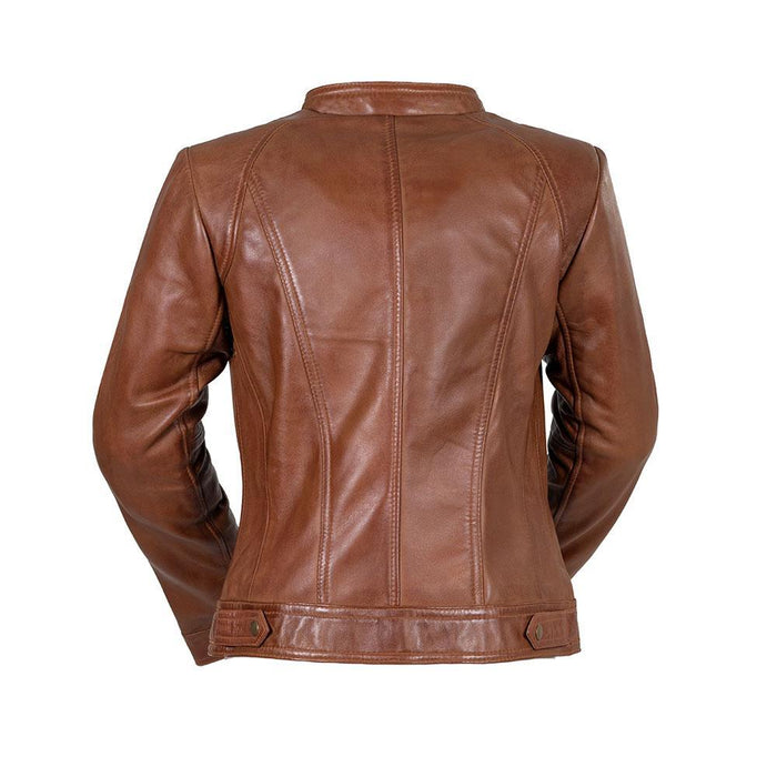 Favorite - Women's Fashion Leather Jacket (Whiskey) Women's Fashion Leather Jacket Best Leather Ny
