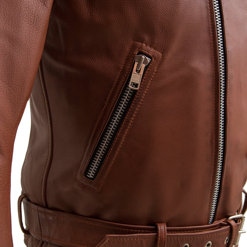 THUNDER Men's Leather Motorcycle Jacket Men's Motorcycle Jacket Best Leather Ny