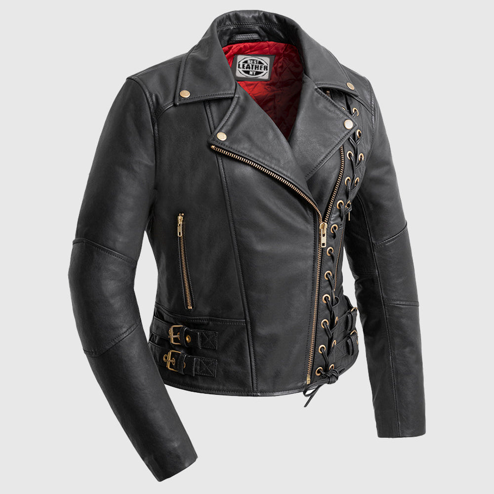Gisele - Women's Leather Jacket Women's Fashion Leather Jacket Best Leather Ny Black XS