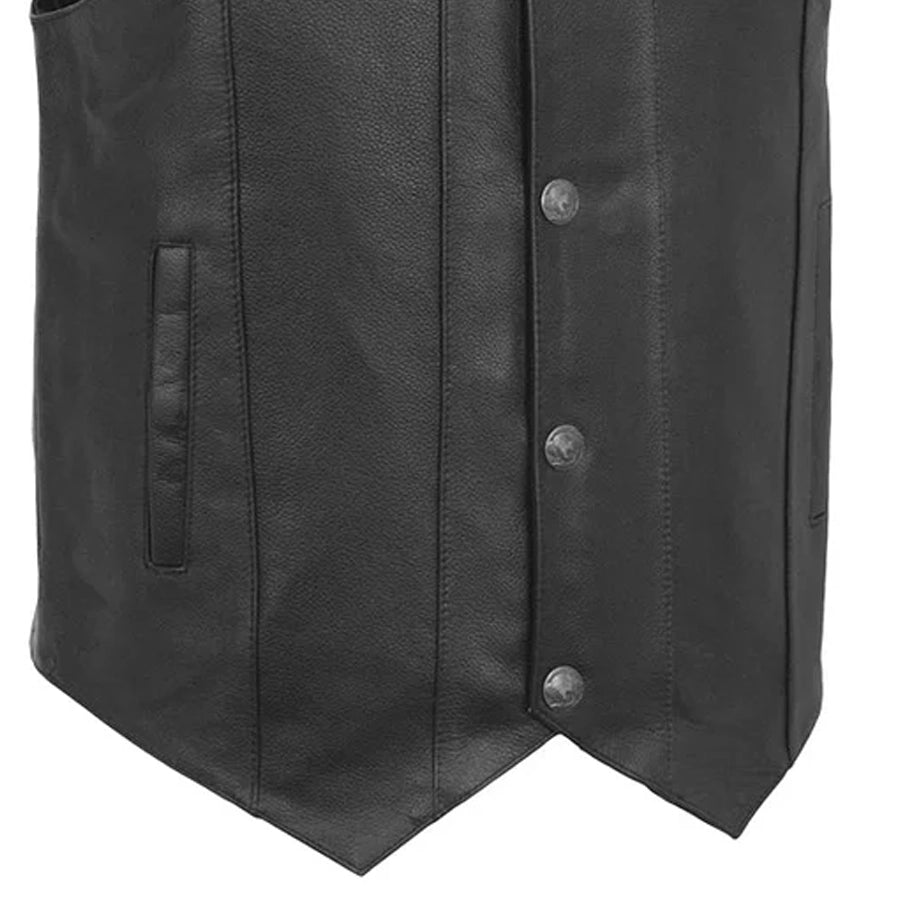 MOFFIT - Motorcycle Leather Vest Men's Leather Vest Best Leather Ny
