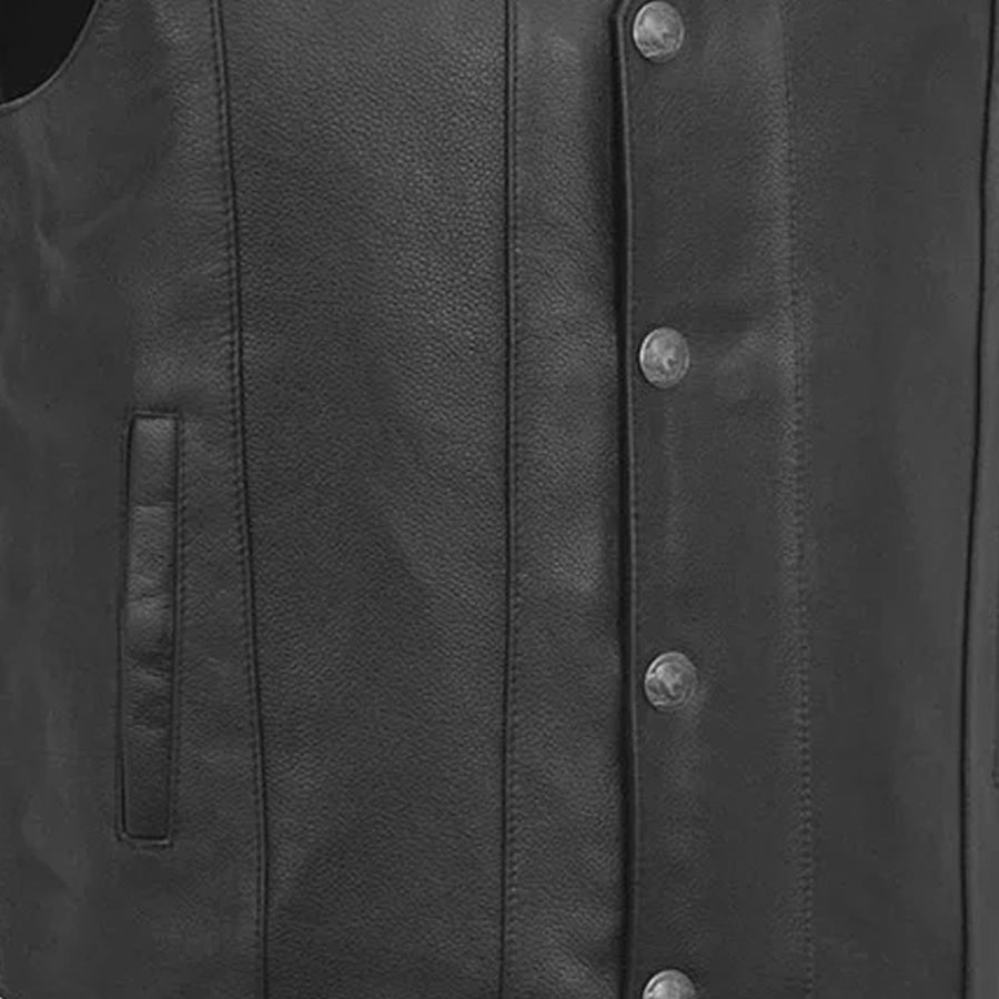 MOFFIT - Motorcycle Leather Vest Men's Leather Vest Best Leather Ny